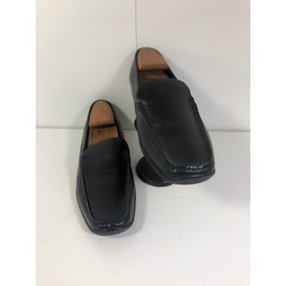 Prada Leather Square Toe Slip On Driving Shoe Brown Mens US 9 - Picture 2 of 8